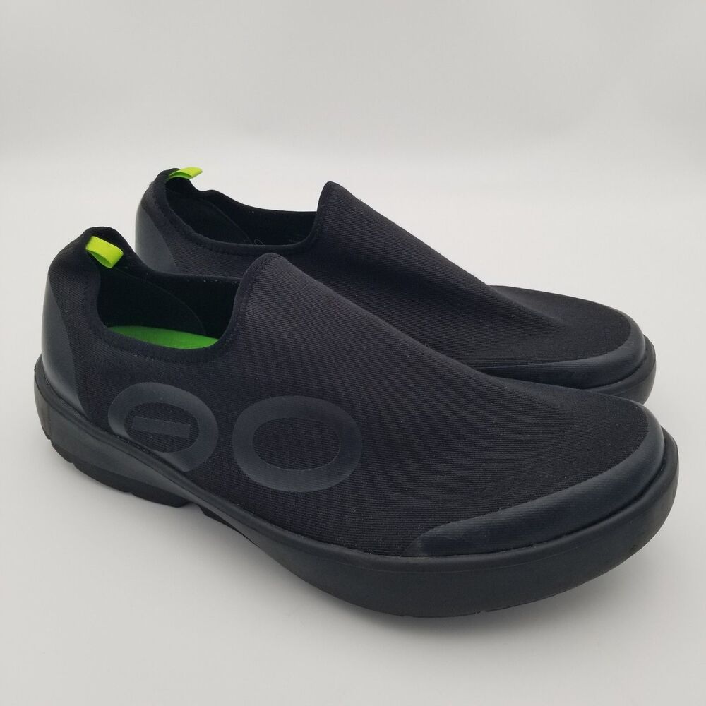 Oofos Oomg eeZee Low Black Slip-on Comfort Recovery Shoe Men's Size 13  EU 46